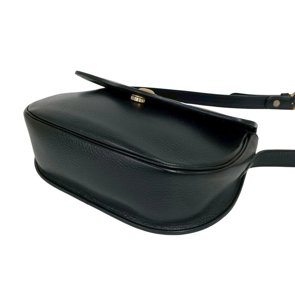 CHRISTIAN DIOR Vintage Black Leather Shoulder Bag - Picture 8 of 10